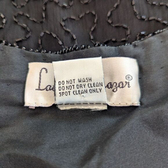 VTG Laurence Kazar Sequin Sparkle Jacket LG Dynasty Whimsigoth Glam Hilary Banks - Picture 8 of 8